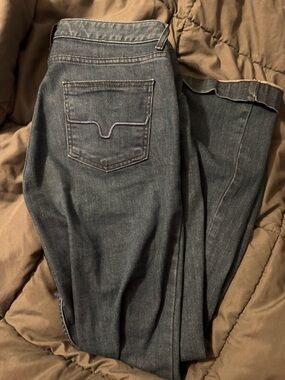 Kimes Ranch Women's Faded Blue Flare Jeans